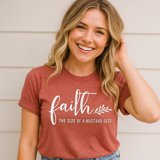 Embrace Your Faith with the Comfortable Mustard Seed Tee - Unisex Inspirational Shirt